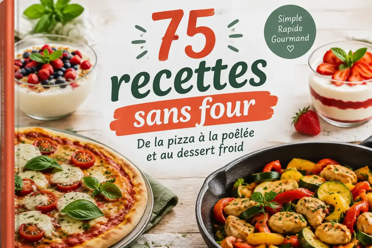 75 recettes sans four, de la pizza à la poêlée et au dessert froid