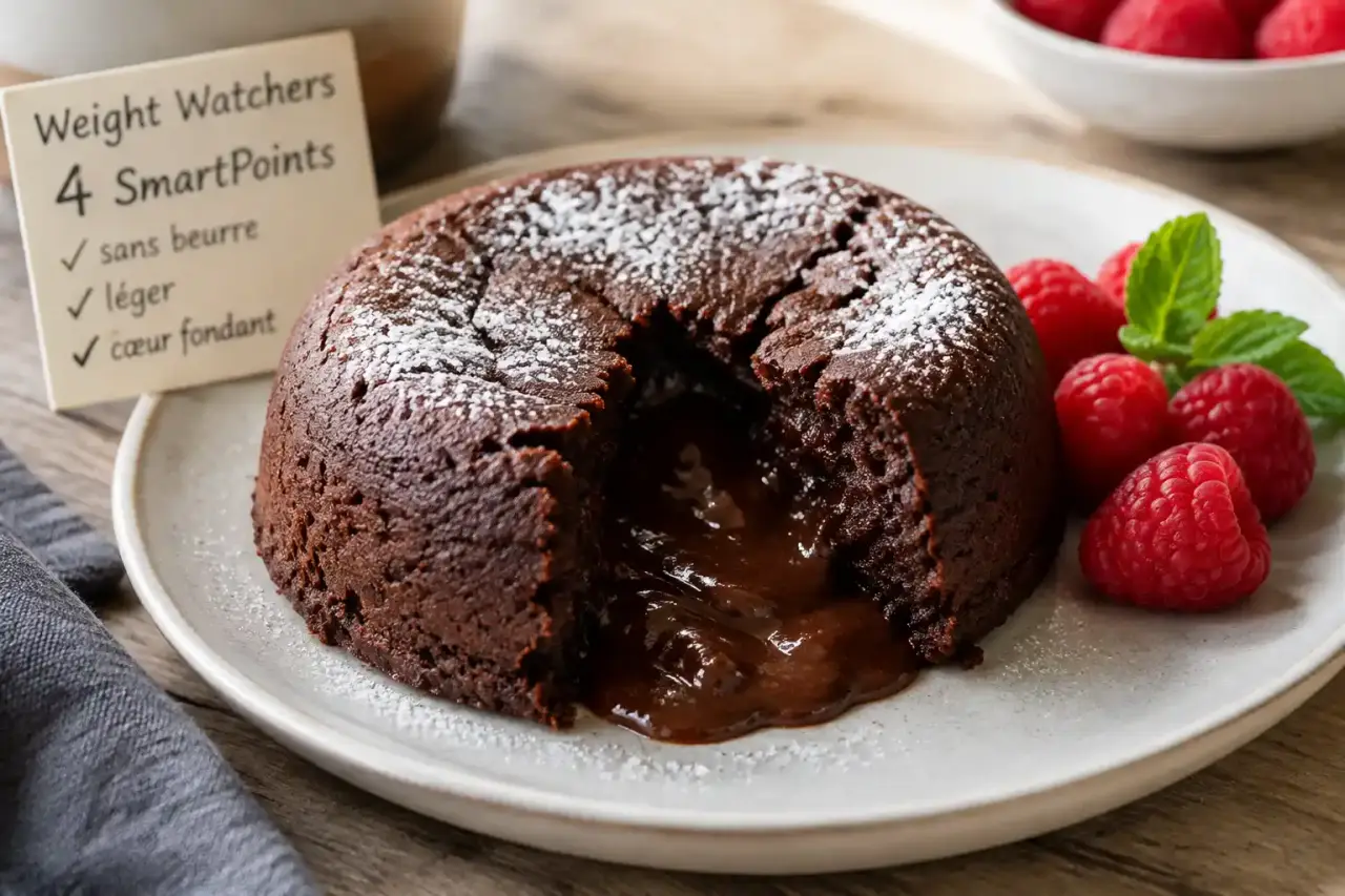 Gâteau léger au chocolat Weight Watchers : 4 SmartPoints, sans beurre, et un cœur qui reste fondant
