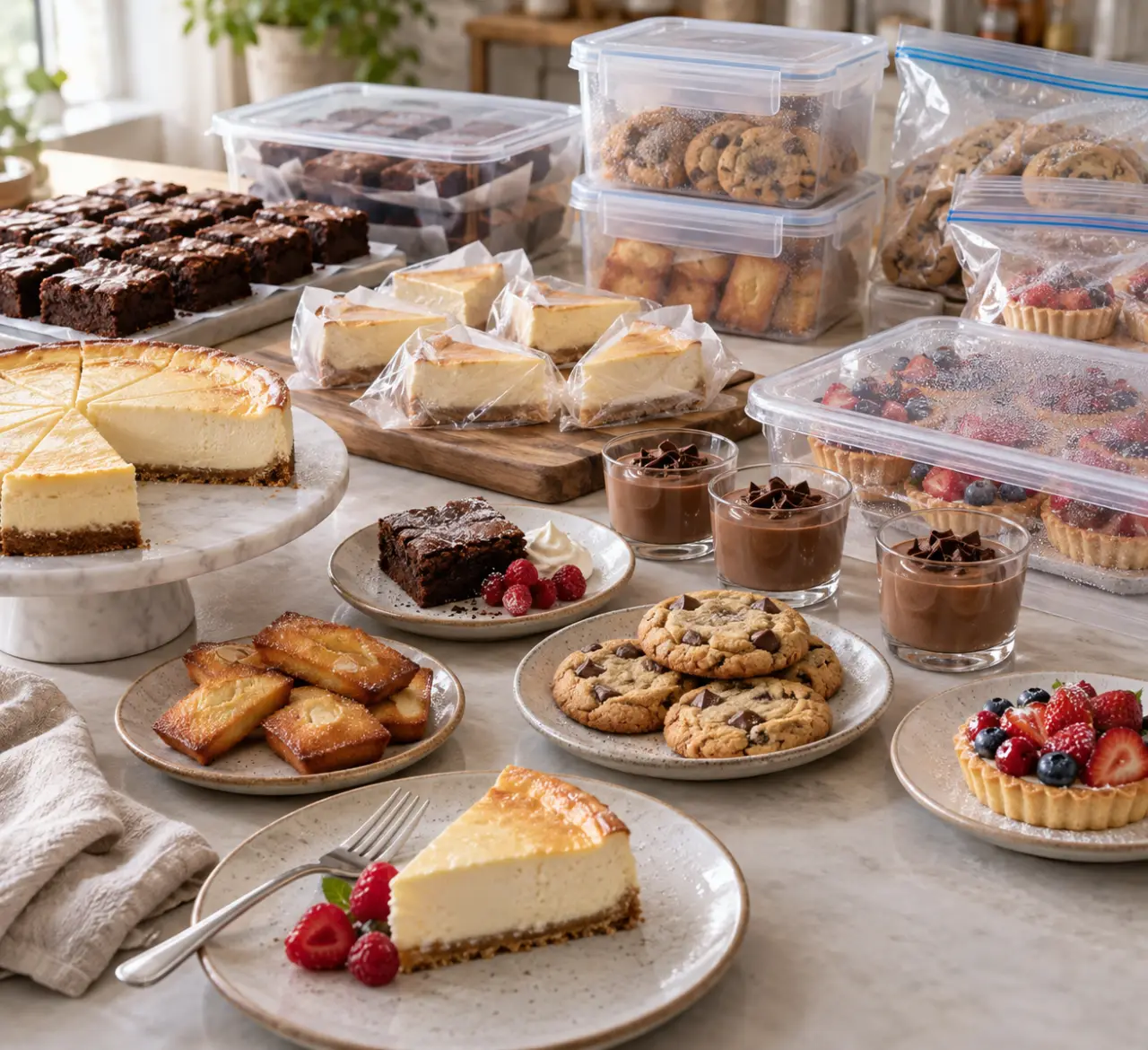 Quels desserts préparer à l’avance et congeler ? Texture, emballage et service