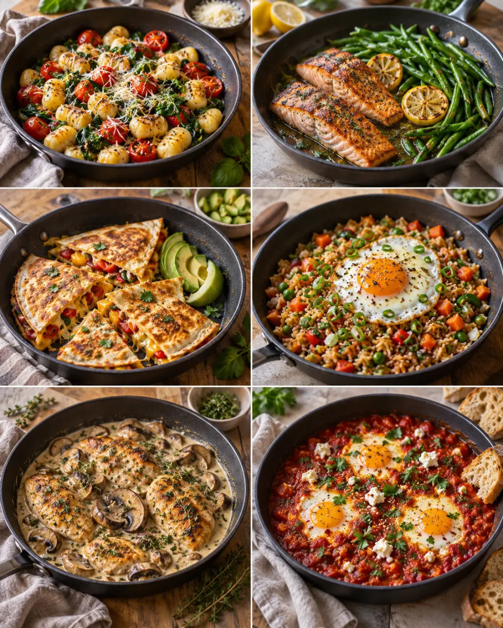 6 recettes à la poêle pour dîner sans four et limiter la vaisselle