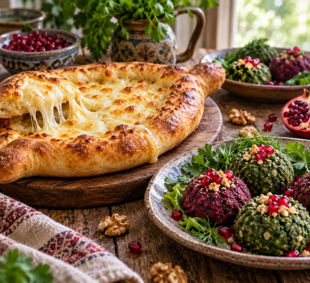 Khachapuri au fromage, pkhali aux noix : la cuisine géorgienne entre gourmandise et fraîcheur