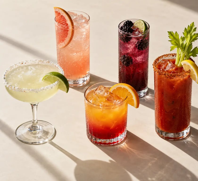 Cocktails à base de tequila : Margarita, Paloma, Tequila Sunrise, El Diablo et Bloody Maria
