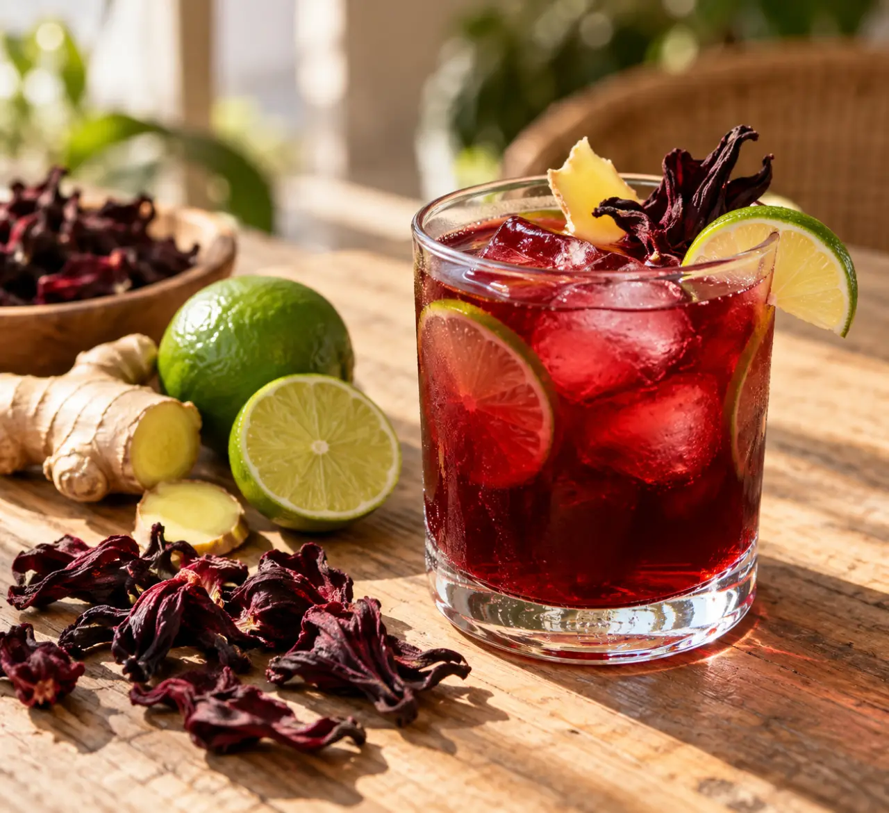 Cocktail bissap : la recette au rhum, gingembre et citron vert en 30 minutes