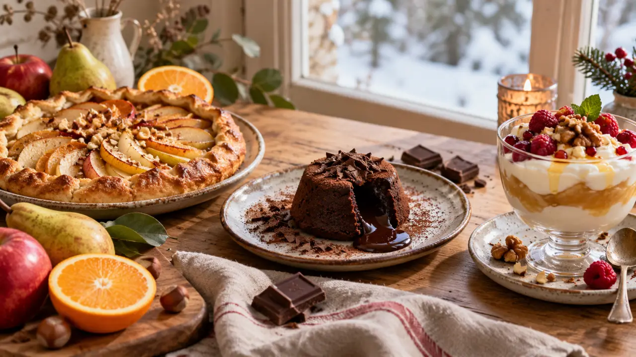 Quels desserts d’hiver choisir : fruits, chocolat ou version légère ?